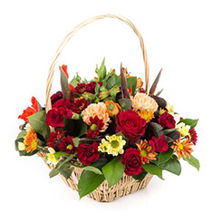 Autumnal Basket Arrangement